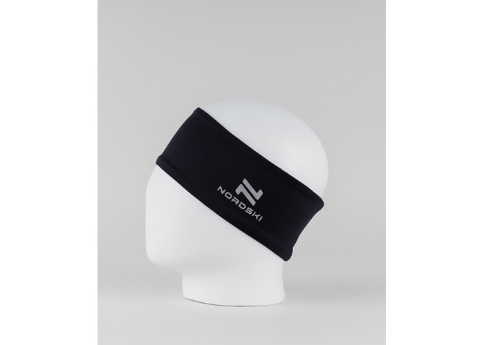 Утепленная повязка Nordski Warm black, арт.231100