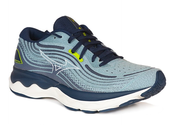 Кроссовки Mizuno WAVE SKYRISE 4 MBlue/SWhite/DBlue, арт. J1GC230952