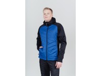 Nordski. Тренировочная куртка с капюшоном Nordski Hybrid Hood Black-Blue M