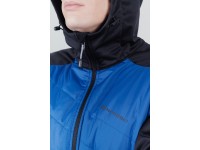 Тренировочная куртка с капюшоном Nordski Hybrid Hood Black-Blue, арт.NSM850170