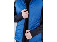 Тренировочная куртка с капюшоном Nordski Hybrid Hood Black-Blue, арт.NSM850170