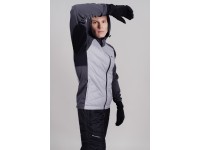 Тренировочная куртка с капюшоном Nordski Hybrid Hood Grey, арт.NSM850201