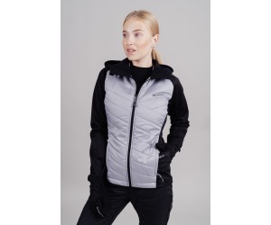 Nordski. Тренировочная куртка с капюшоном Nordski Hybrid Hood Black/Grey W